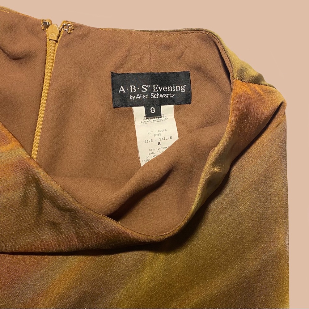 Woman’s ankle length coupè cut brown skirt, lined w/ 100% polyester - Picture 3 of 3